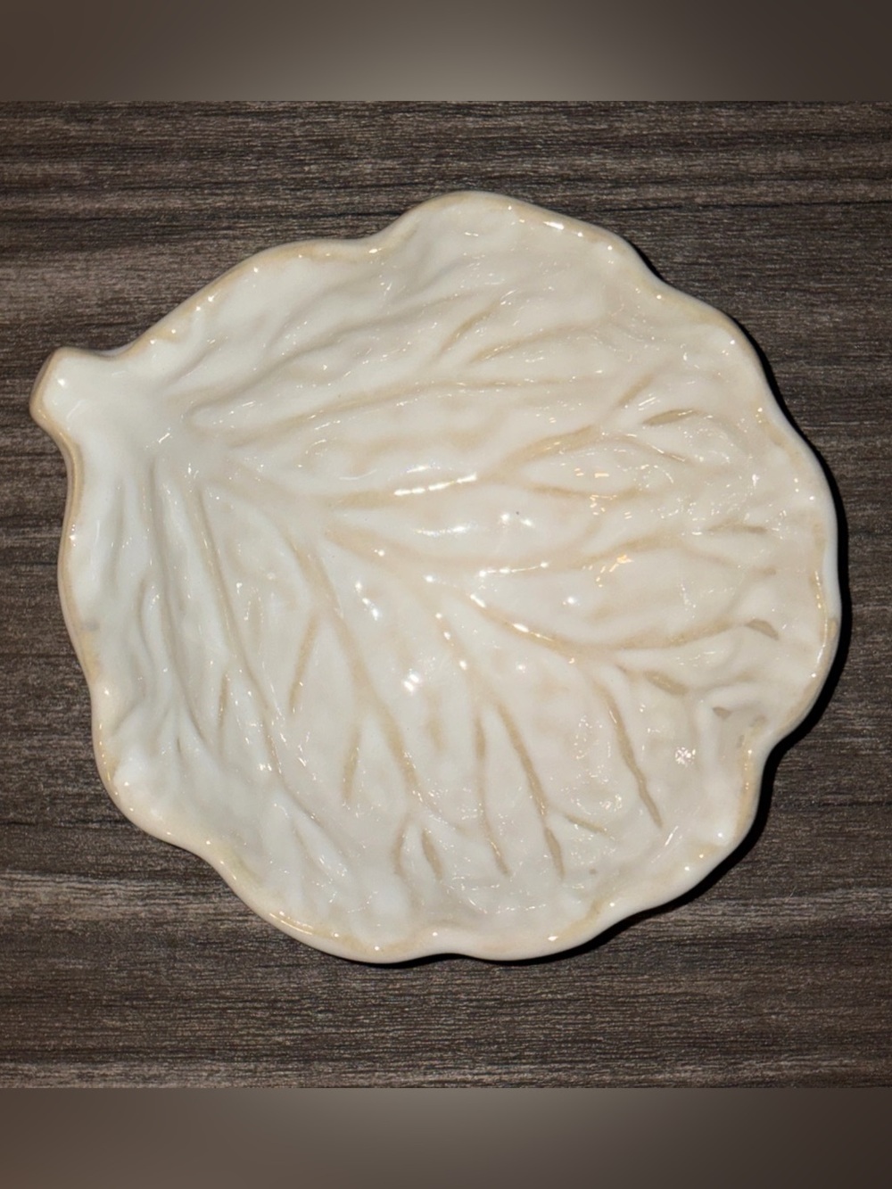 VTG Williams Sonoma Cabbage Leaf 4.5” Berry Condiment Dessert Sauce Bowl EUC